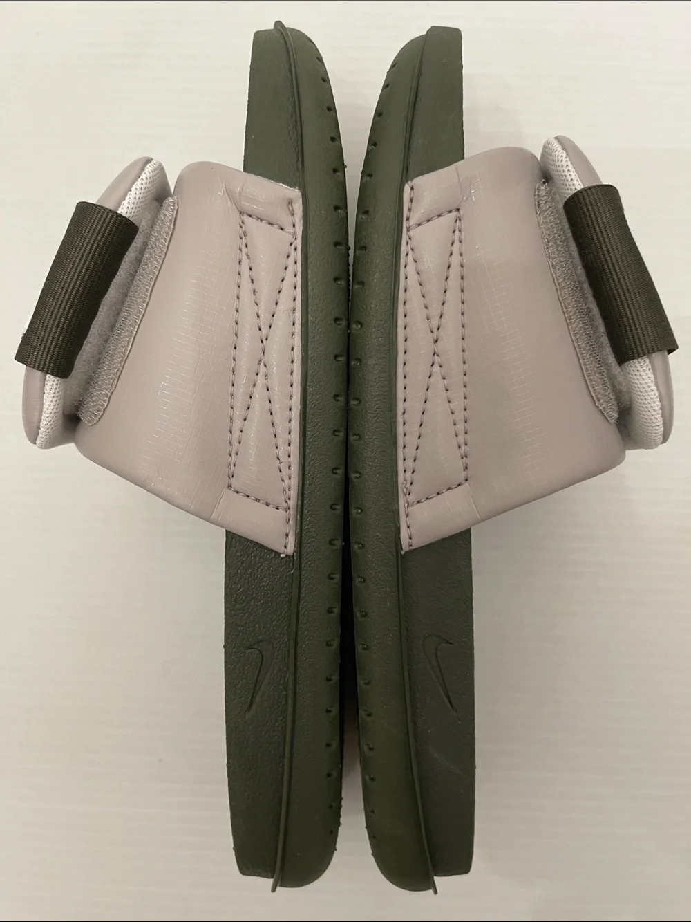 NIKE OFFCOURT ADJUST SLIDE IN CARGO KHAKI COLLEGE GREY SANDAL MENS SIZE 7
